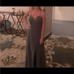 Azazie eucalyptus dress